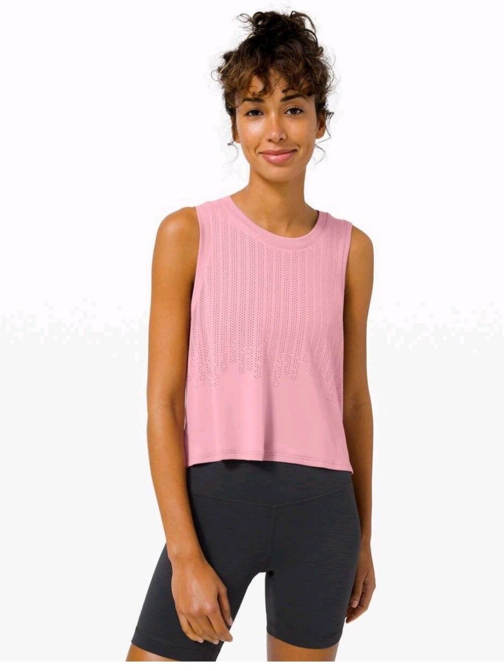 Lululemon Train to Be Workout Tank In Pink Taupe